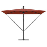 Umbrella Terracotta 294 x 200 x 270 cm Polyester and Aluminium 42003398