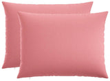 Cushion with Pillow HEERLEN 2 pcs Pink Fabric 928346