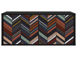Wall-mounted TV Cabinet OMMEN 69 x 33 x 40 cm Black Oak 8007130