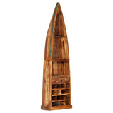 ZNTS Wine Rack 50x40x180 cm Solid Reclaimed Wood 247879