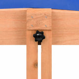 Sandbox with Roof Firwood 112x112x112 cm 316474