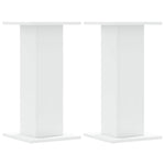 ZNTS Speaker Stands 2 pcs White 30x30x60 cm Engineered Wood 852654