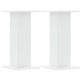 ZNTS Speaker Stands 2 pcs White 30x30x60 cm Engineered Wood 852654