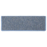 ZNTS Stair Mats Self-adhesive Sisal-Look 30 pcs 65x21x4 cm Blue 3365886