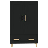Highboard Black Engineered wood Tall Highboard Rectangular 812565