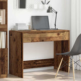 Desk with Drawer Old Wood 100 x 50 x 78 cm Engineered Wood 888945