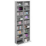 CD Cabinet 2 pcs Grey Sonoma 33 x 23.5 x 175 cm Engineered Wood 8012653