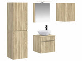 Bathroom Cabinet Set 5 pcs Sonoma Oak 40 x 10.5 x 60.5 cm 3407337