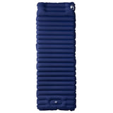 Self Inflating Camping Mattress with Pillow 1-Person Navy Blue 4007122