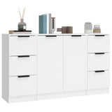 Sideboards 3 pcs White Engineered Wood 3115836