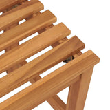 Bench Brown Solid Teak Wood 114 cm Strong Bench Rectangular 316626