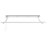 Awning Frame Retractable White 2.5 x 2 m Powder-coated Steel 42002531
