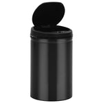 ZNTS Automatic Sensor Dustbin 30 L Carbon Steel Black 322698