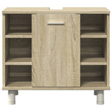 4 Piece Bathroom Furniture set Sonoma Oak Engineered Wood 3324970