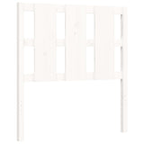 Bed Frame without Mattress White 90x200 cm Solid Wood Pine 3192217