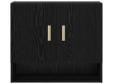 Wall Cabinet Black Oak 60 x 31 x 70 cm Engineered Wood 8004215
