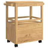 Kitchen Trolley FLORO Wax Brown 72.5 x 45 x 80 cm 42011251