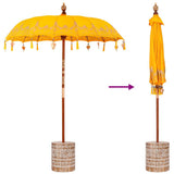 Balinese Parasol Yellow 180-190 cm Cotton and solid wood 3356901