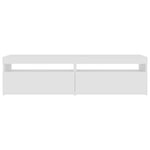 TV Cabinets 2 pcs with LED Lights White 75x35x40 cm 804392