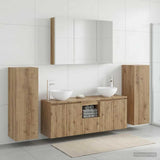 Bathroom Furniture Set 6 pcs Artisan Oak 3407158