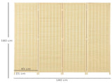 4 Panel Folding Room Divider Screen, Wall Panel Privacy Furniture, Freestanding Paravent Partition T3398P344337