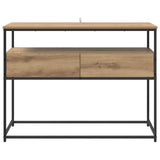 Console Table Artisan Oak 100 x 40 x 75 cm Engineered Wood 882228