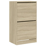 Shoe Cabinet with 2 Flip-Drawers Sonoma Oak 60x42x108 cm 3214387