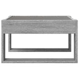 Coffee Table with Infinity LED Grey Sonoma 50x53x30 cm 847628