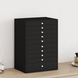 Jewellery Box 10-Layer with Watch Holders Black 29x20.5x40.5 cm 4103567