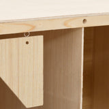 Chicken Laying Nest 2 Compartments 63x40x45 cm Solid Pine Wood 170652