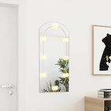 Mirror with LED Lights 90x45 cm Glass Arch 3102978
