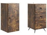 Cabinet Set 2 pcs Smoked Oak 34.5 x 34.5 x 90 cm 3416894