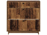 Shoe Cabinet EDE 78 x 24 x 103 cm Engineered Wood Old Wood 896003