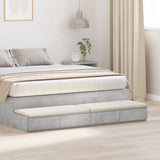 Bed Drawers Concrete Grey 150 x 36.5 x 16.5 cm Engineered Wood 866958