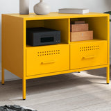 TV Cabinet Mustard Yellow 68x39x50.5 cm Steel 843048