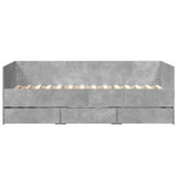 Daybed Concrete Grey Engineered Wood Single 3280828