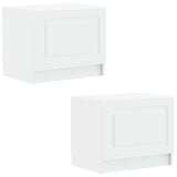 TV Cabinet White Engineered Wood 897775