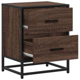 ZNTS Bedside Cabinet Brown Oak 40x31x50 cm Engineered Wood 848682