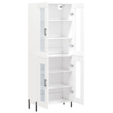 Highboard White 69.5x34x180 cm Engineered Wood 3198281