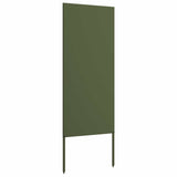 Garden Privacy Screen Olive green 50 x 140 cm Cold-rolled steel 876290