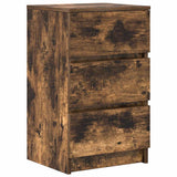 Bedside Cabinets with 3 Drawers 2 pcs Smoked Oak 39x35x65 cm 861346