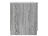 Desk with Shelf Grey Sonoma 142.5 x 50 x 75 cm Engineered Wood 3414645