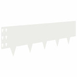 Lawn Edging 10 pcs 100 x 30 cm Steel White 8008626
