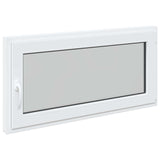 Basement Window RISOR 120 x 60 cm PVC and Glass White 42047261