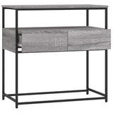Console Table Grey Sonoma 75x40x75 cm Engineered Wood 834158