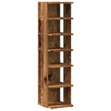 Shoe Cabinet Old Wood 28x27x102 cm Engineered Wood 856664