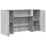 Reception Desk Grey Sonoma 180x50x103.5 cm Engineered Wood 3324210