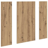Wall-Mounted Coat Rack with Mirror Artisan Oak 96 x 1.5 x 90 cm 874538