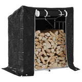 Firewood Rack with Rain Cover 101x61x110.5 cm Galvanised Steel 4104937