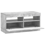 LED TV Cabinet Concrete Grey Engineered Wood 897438